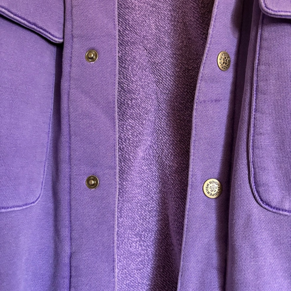 Supervsn Studios Men’s Peace Over Button Up Overshirt Light Jacket Size XL NWT - Picture 15 of 16